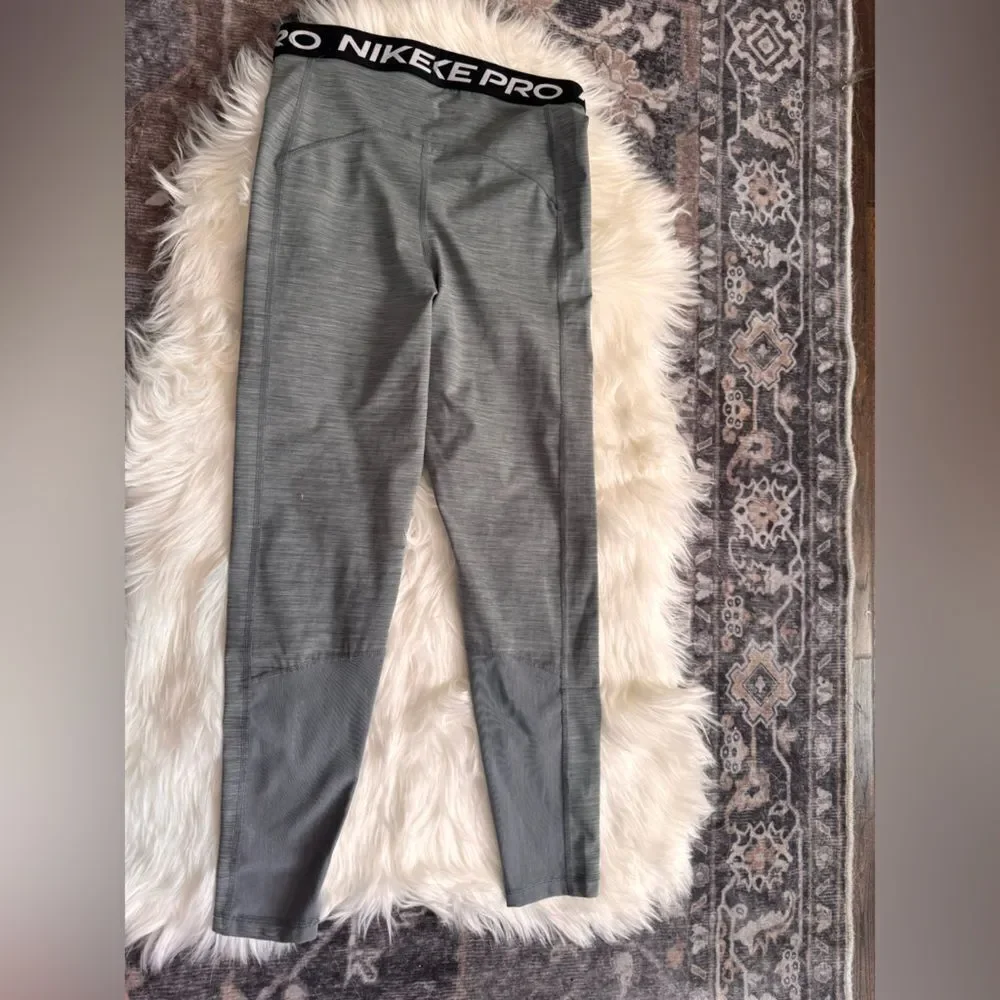 WOMEN'S NIKE PRO 365 HIGH RISE 7/8 LEGGINGS GRAY Sz S